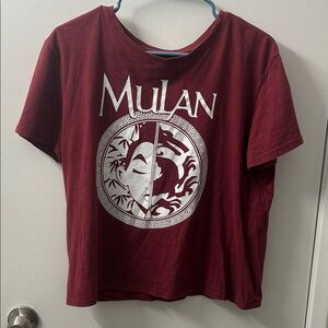 Disney Mulan Maroon Tee